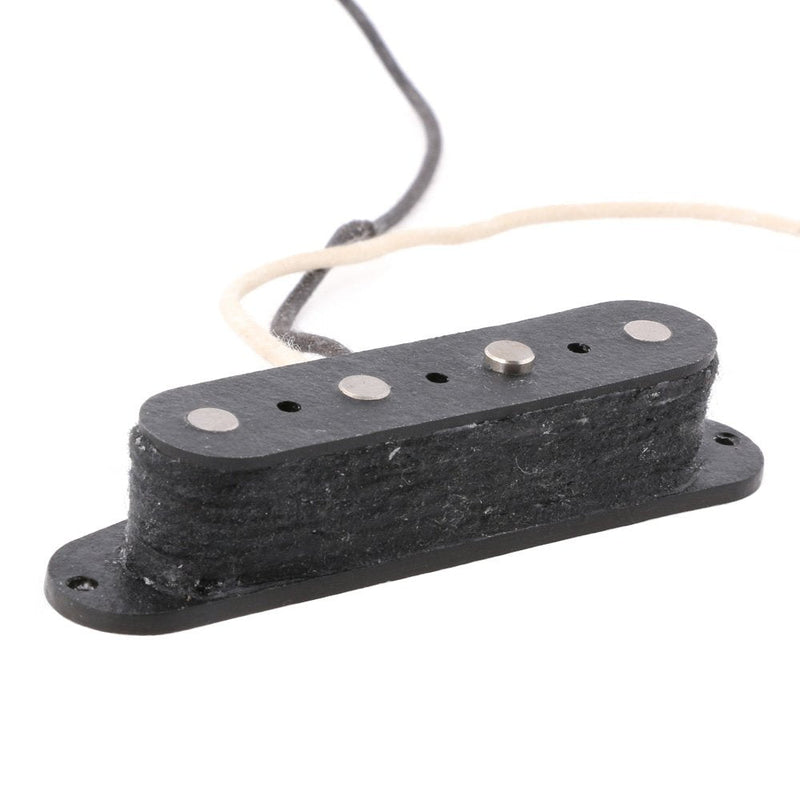 Black 4 String Guitar Pickup 5 Magnet Fiber Bobbin for Tele Bass 51PB