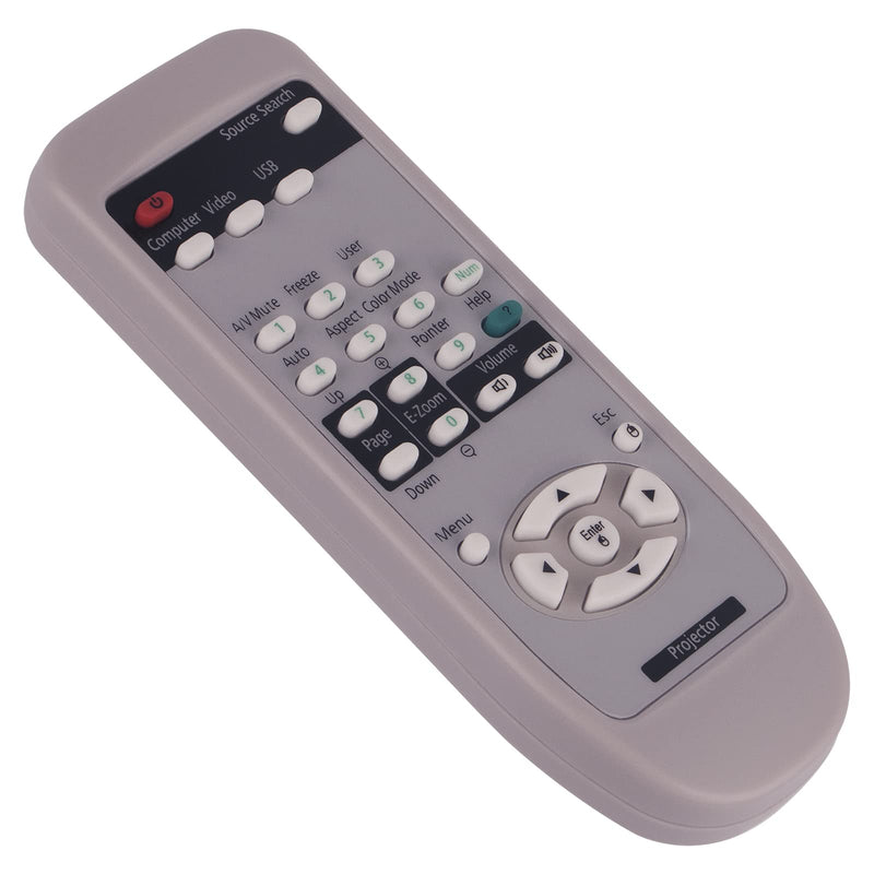 PERFASCIN Projector Replacement Remote Control fit for EPSON EMP-1815 EMP-830 EMP-835 EMP-1830 EMP-7800 EMP-7850 EMP-7900 EMP-7950 EMP-8300