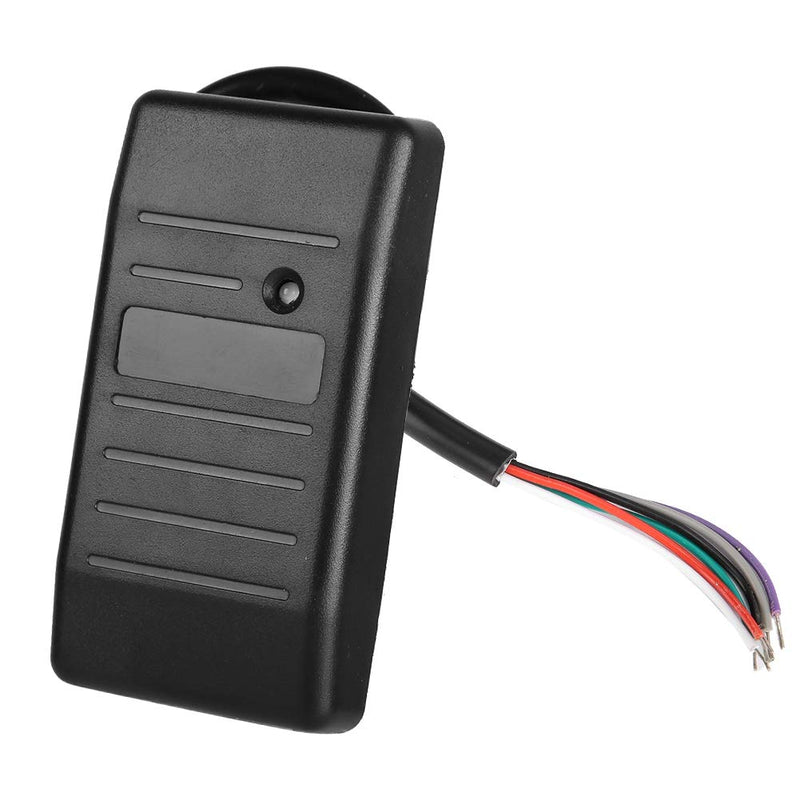 KIMISS RFID Security Card Reader 125kHz Wiegand 26 34 Access Control Waterproof Black ID 125kHz (Black IC 13.56MHz) Black Ic 13.56mhz
