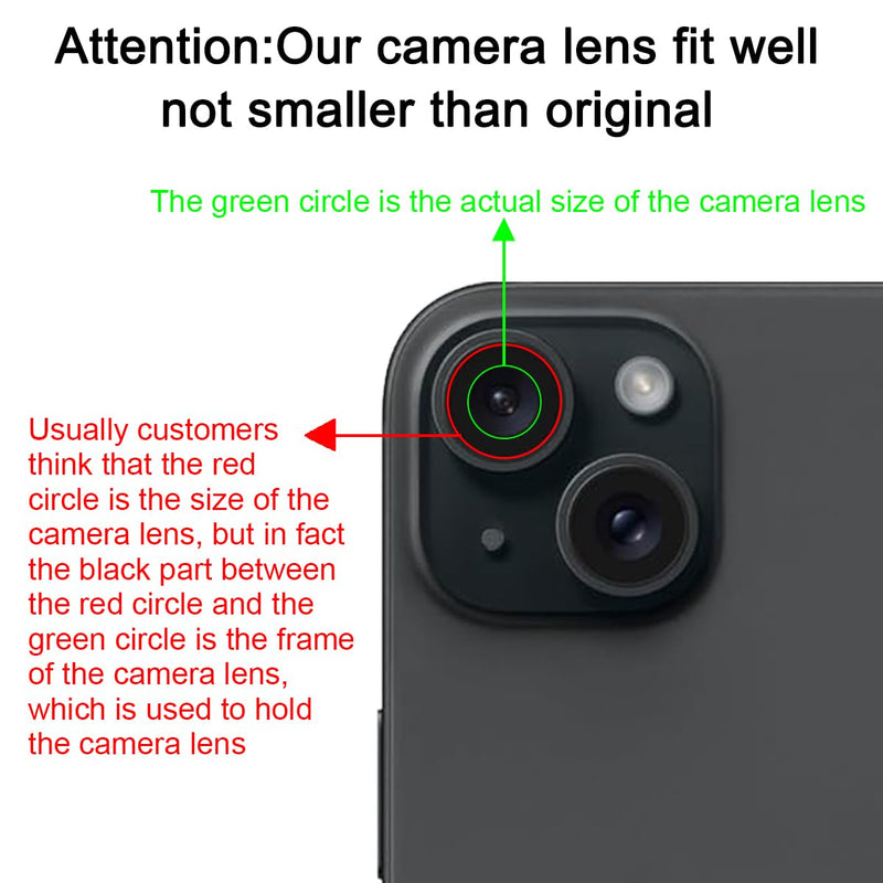 OEM Back Rear Camera Lens Glass Replacement for iPhone 14 and iPhone 14 Plus with pre-Installed Adhesive and Reparing Toolkit iPhone 14/ iPhone 14 Plus