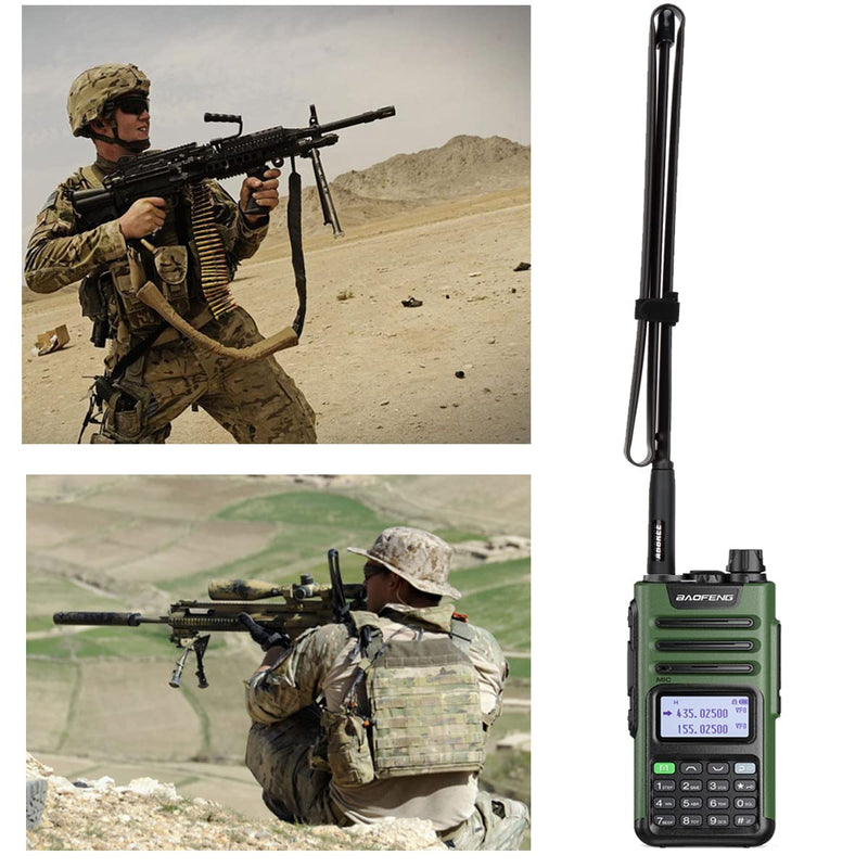 ABBREE GMRS Radio Antenna 42.5-inch SMA Female CS Tactical Antenna for Baofeng UV-5R AR-152 UV-82 BF-888S and GM-15 Pro GMRS GM-5RH TD-H3 Radio Antennas