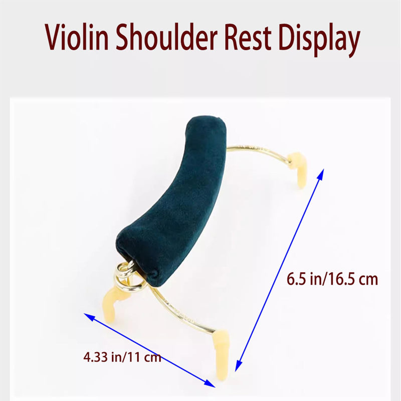 Violin Shoulder Rest - Violin Metal Shoulder Pad, Adjustable Soft Thickened Sponge Support Shoulder Brace - Enhanced Comfort, for Violin 4/4&3/4
