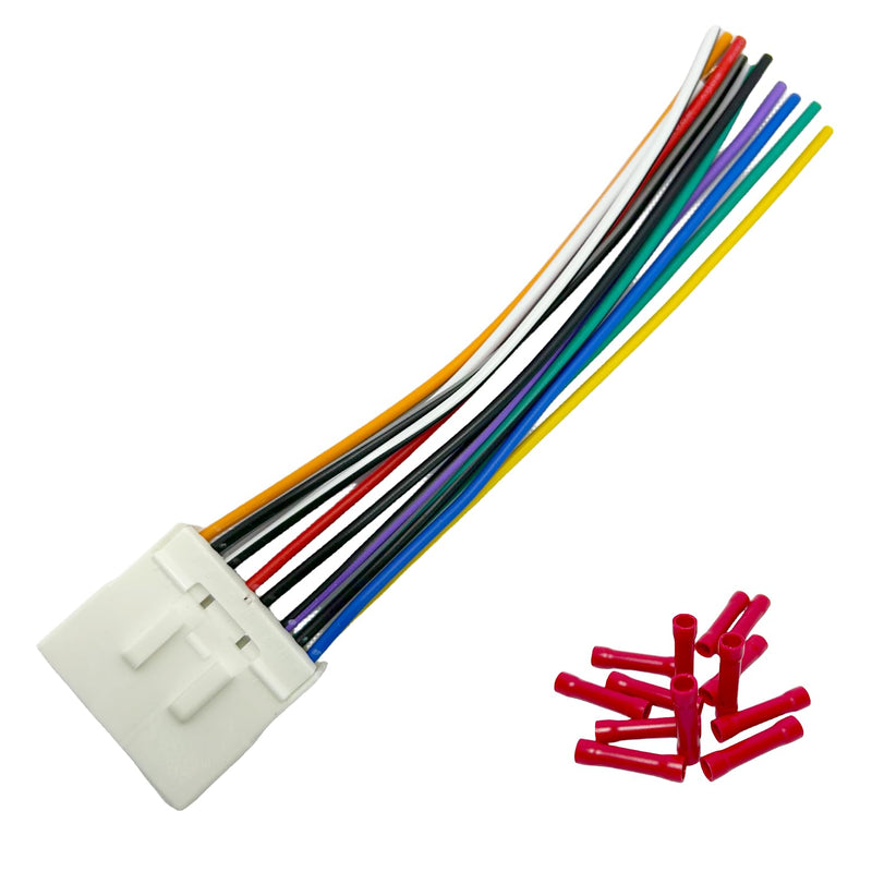 14Pin Radio Wiring Harness for Subaru 1995-2008 Aftermarket Radio Stereo Wire Harness Adapter for Subaru Outback WRX Impreza Forester Legacy Aftermarket Stereo CD Player Power/Speaker Connector