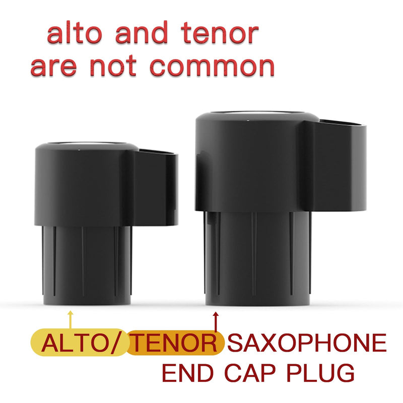 2 Pack Tenor Saxophone End Cap Plug, Anti-Bump Cap for Sax Bent Neck Key, Saxophone Accessory for Protection and Stability