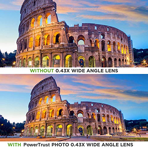 58MM 0.43x Professional HD Wide Angle Lens w/Macro Portion for Canon EOS Rebel 77D T7i T6s T6i T6 T5i T5 T4i T3i SL2 60D 7D 70D 58MM
