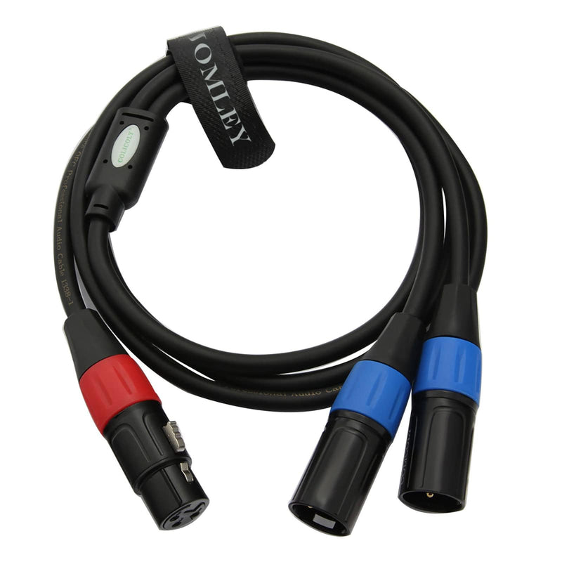 [AUSTRALIA] - XLR Splitter Cable, 1 XLR Female to Dual XL R Male Patch Y-Splitter Balanced Microphone Cord Audio Cable Adapter - 5 feet (Pack of 2) 5 feet (Pack of 2) 