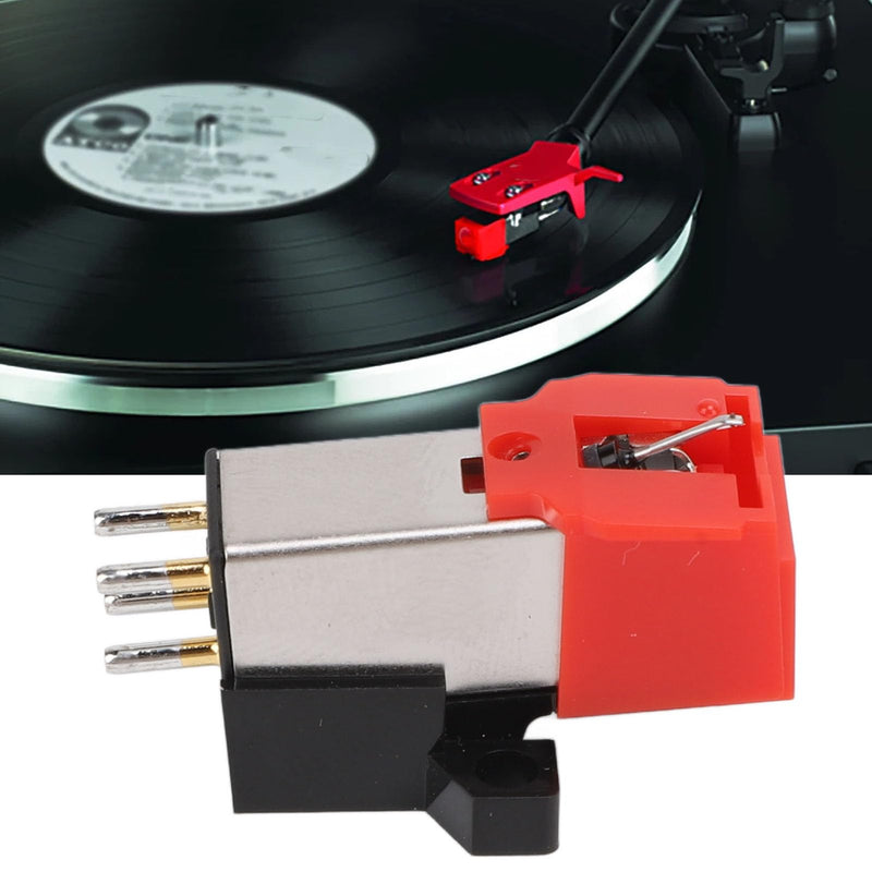 Dual Magnet Cartridge,Dual Moving Magnet Phono Cartridge AT91R with Aluminum Cantilever, Double V Magnet Design, 20-20000Hz Frequency Range