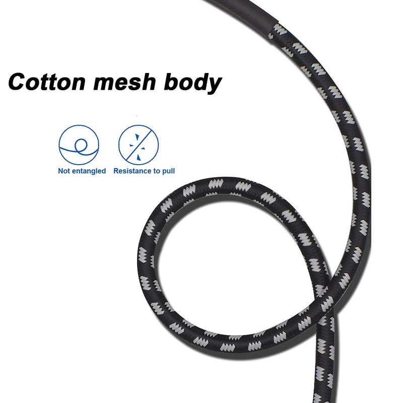 Guitar Cable - 6.35MM Male Head Audio Guitar Cable 10ft Electric Guitar Amplifier Cord - Right Angle to Right Angle 1/4 Inch Instrument Cable Guitar Amp Cable(Black-White)