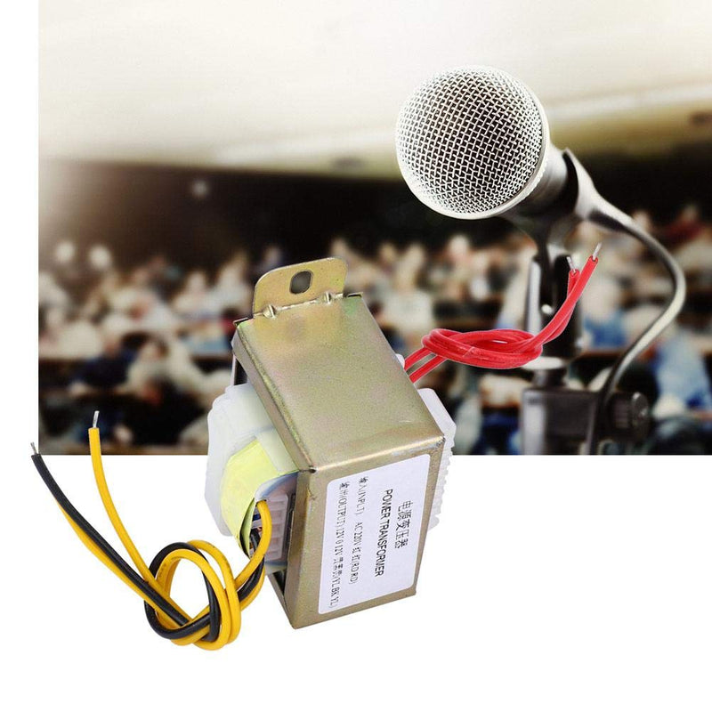 Power Transformer AC 220 V to Dual AC 12 V Step-Down Transformer Module for 2.1 Channel Amplifier Board, 12 V 30 W (AC 220 V to Dual AC 12 V)