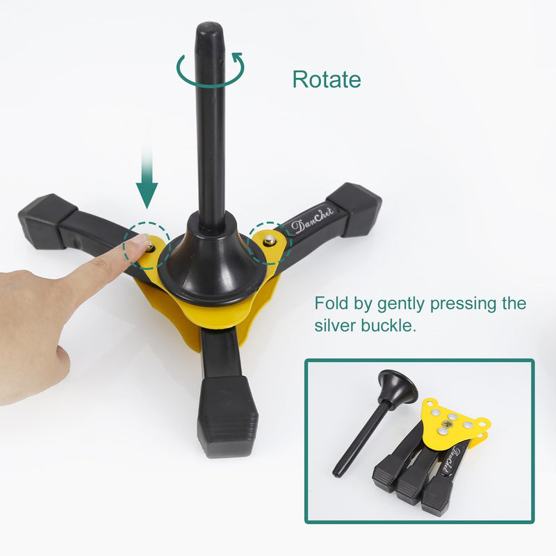 Danchet Portable Foldable Tripod Stand for Clarinet, Flute and Oboe, Woodwind Instrument Stand Portable Foldable Stand… Flute, Clarinet, Oboe Stand