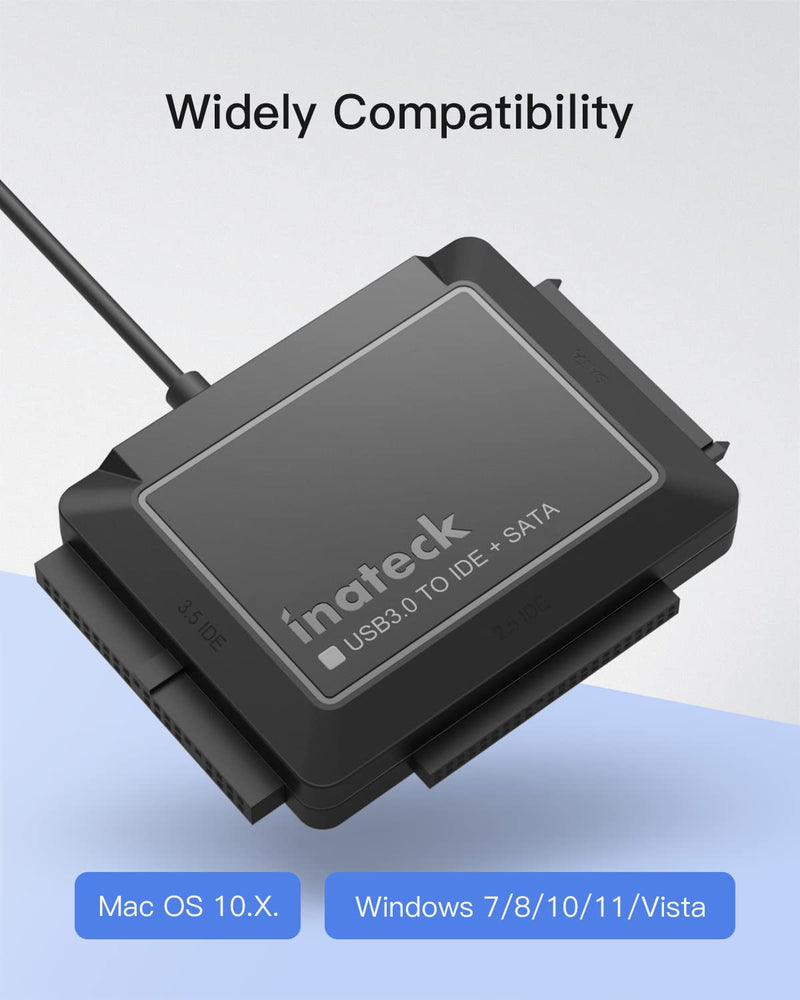 [AUSTRALIA] - Inateck USB 3.0 to IDE/SATA External Hard Drive Reader Applicable to 2.5"/3.5" HDD/SSD, with 12V/2A Power Supply, SA03001 