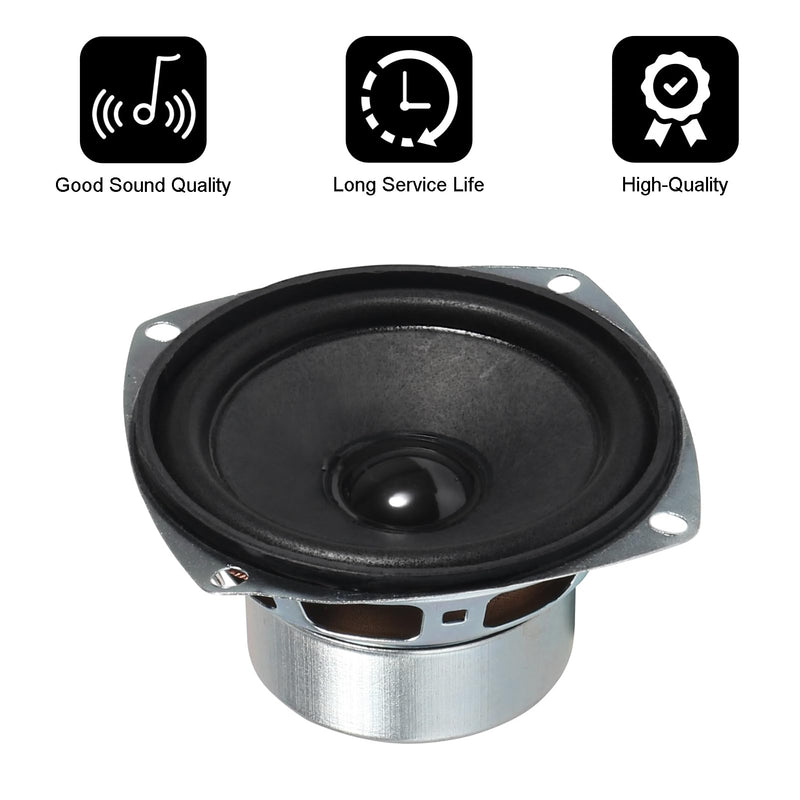 [AUSTRALIA] - 4PCS 10W Mini 3" HiFi Full Range Speaker 8 Ohm Anti-Magnetic Audio 2.0/2.1 Home Stereo Woofer Loudspeaker 90dB High Sensitivity for DIY Boom Box Satellites Speaker 
