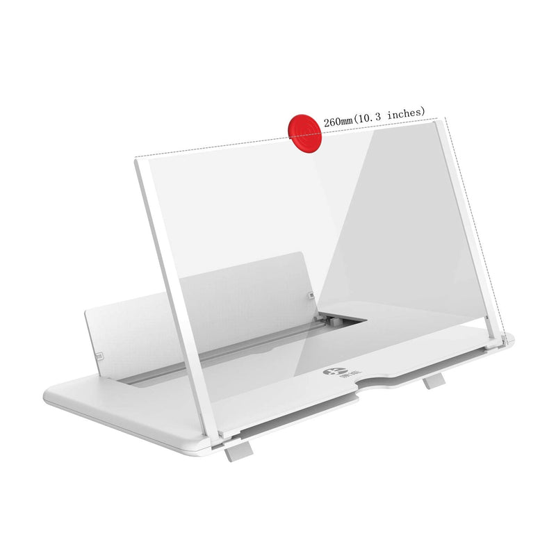 12"Screen Magnifier Cell Phone 3D HD Movie Video Amplifier with Foldable Holder Stand for iPhone X/8/8 Plus/7/7 Plus/6/6s/6 Plus/6s Plus and All other Smart Phones.A Smart Gift For Family Screen Magnifier