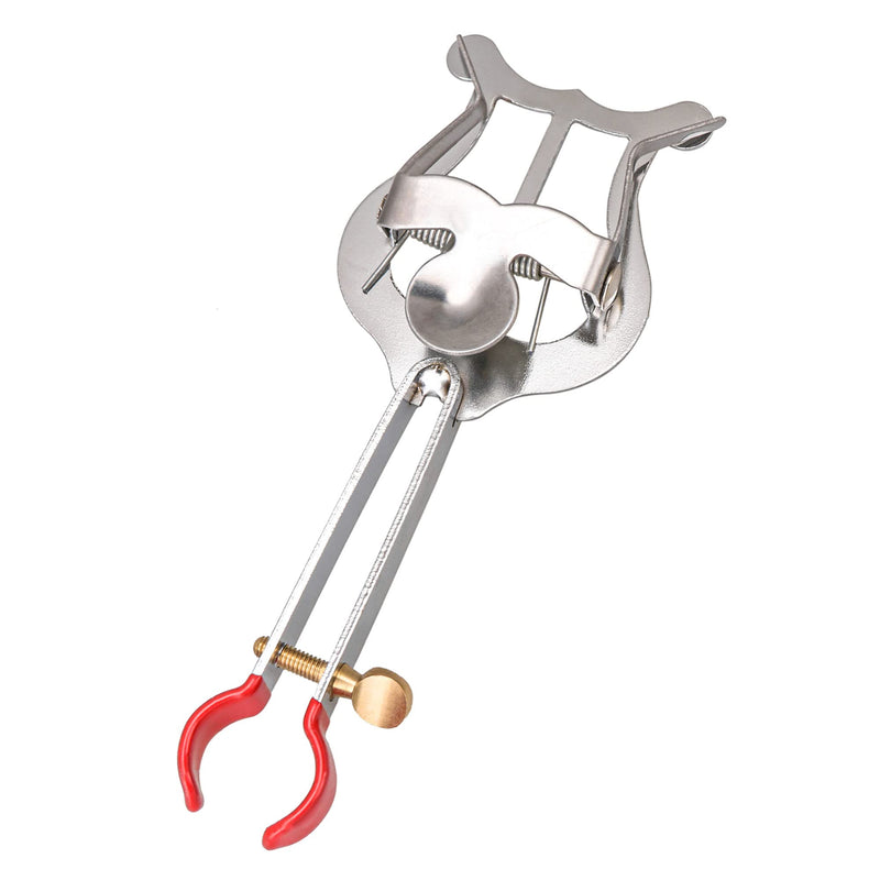 Xstyle Small Marching Lyre Clamp-On, Silver Metal Plating Marching Music Clip, Lyre for Saxophone