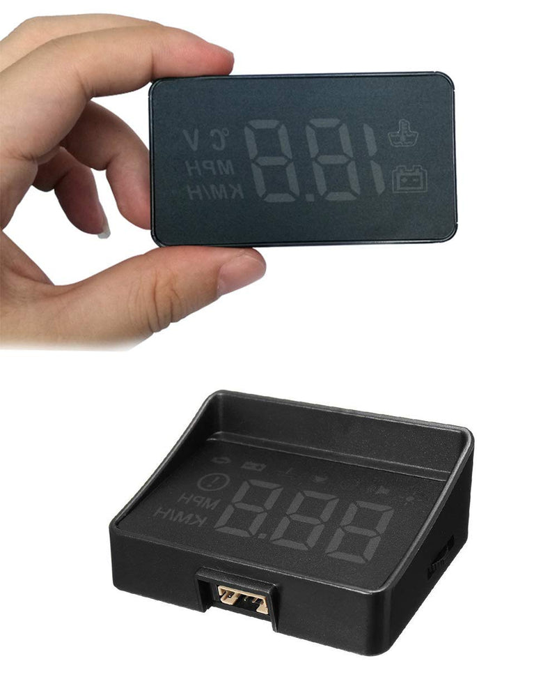 [AUSTRALIA] - 3.5" Car HUD Head Up Display with OBD2/EUOBD Interface Plug & Play Vehicle Speed KM/h MPH, OverSpeed Warning, Water Temperature, Battery Voltage, Mileage Measurement 