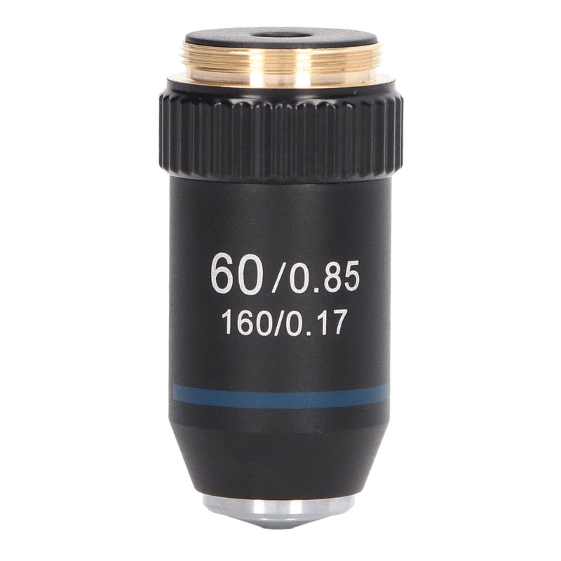 [AUSTRALIA] - Garosa 60X Achromatic Microscope Objective Lens High Light Transmittance 20.2mm Interface 45mm Parfocal Distance Brass for Biology Applications 