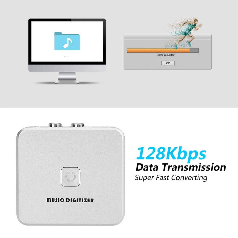 Multifunctional MP3 Digitizer Audio Capture Box Left Right Channels Music Digitizer Support U Disk SD Card