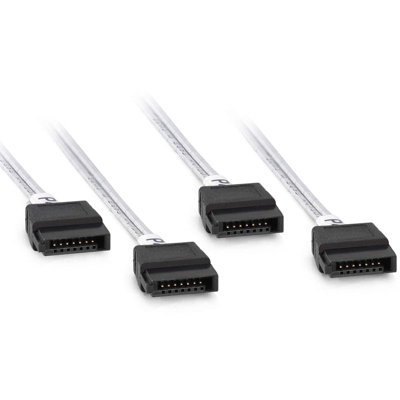 10Gtek MiniSAS HD SFF-8643 Breakout to 4xSATA Cable, Compatible with Raid Controller Hard Drive, 0.5m(1.6ft) 8643-4xSATA