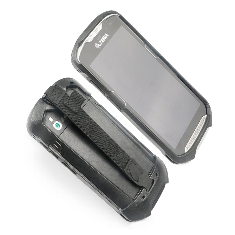 Protective Cover Bumper Case Rugged Boot with Hand Strap for Zebra TC51 TC510K TC52 TC56 TC57 Black