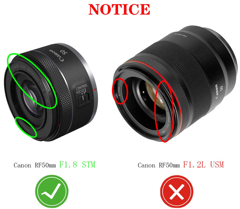 [AUSTRALIA] - ES-65B Compatible 43mm Lens Cap Cover for Canon RF 50mm f/1.8 STM Lens, Black 