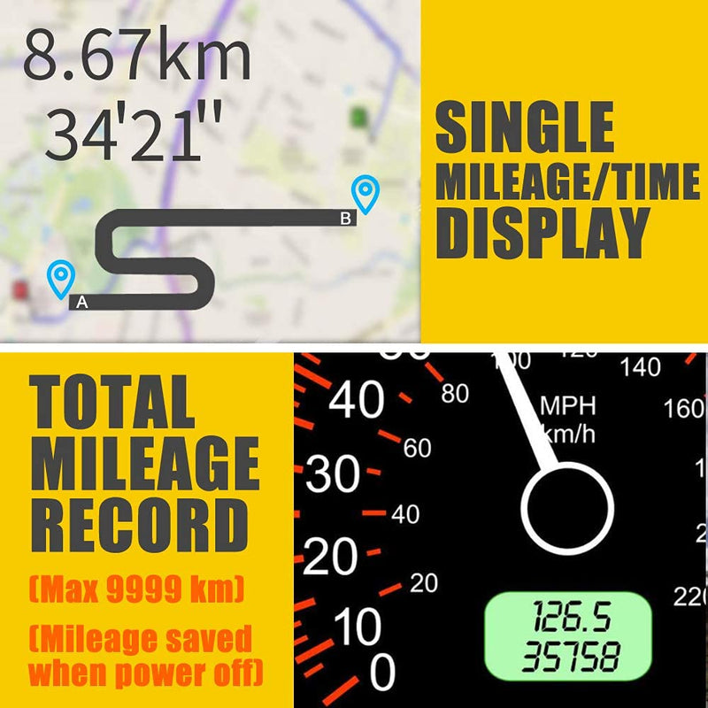 [AUSTRALIA] - HUD Original Universal GPS Head Up Display Speedometer Odometer Car Digital Speed Display MPH Over Speed Alarm Car Clock for All Vehicles C60S/C80/C90 