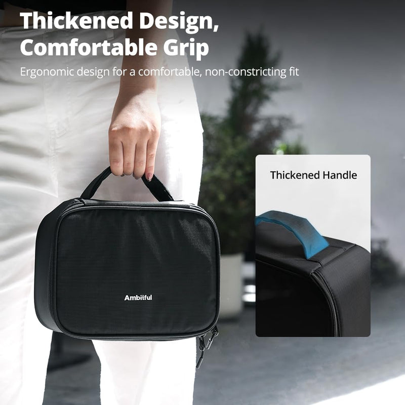 AMBITFUL Carrying Bag Zoom P7 for Photography Equipments with Large Capacity, Multi-functional Storage Case for Mini Drone and Other Accessories,with Thick Sponges | Large Capacity Bag with Shock Absorbing Thick Sponge and Inner Mesh Pockets to Safely ...