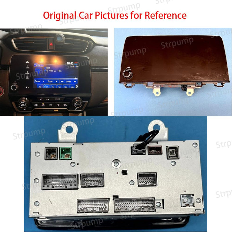 16pin Car Radio Stereo Power Retrofit Harness Cable Wire for Honda Civic 1.5T 16-20 CRV 17-22 Breeze 2020+Canbus Box Antenna USB Adapter High Trim Support OEM Camera