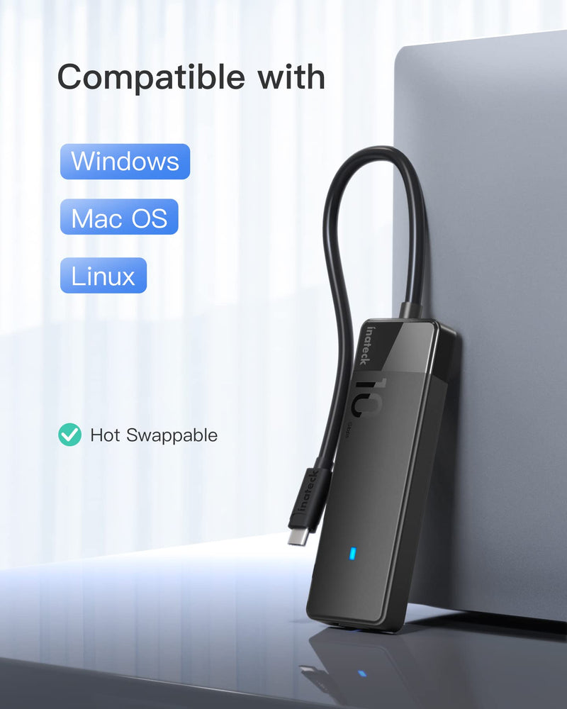 Inateck USB 3.2 Gen 2 Speed, USB C to USB Hub with 4 USB A Ports, HB2025