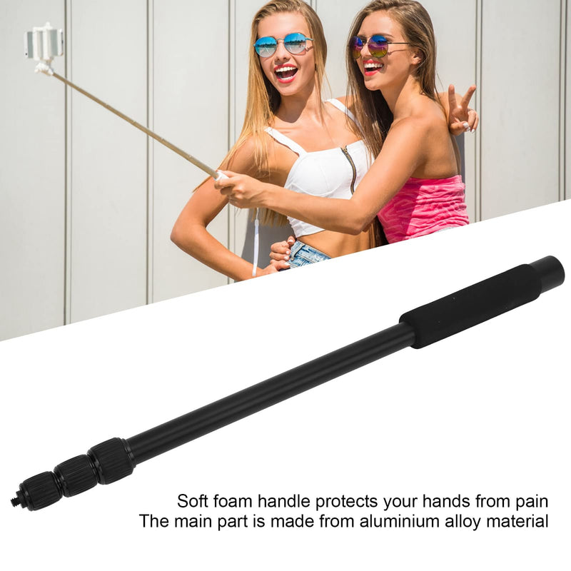Handheld Mic Boom Pole, 4 5 Section Extendable Microphone Boom Arm with Foam Handle and 1/4in Threads, Telescopic Adjustable Mic Stand for Camera Phone Microphones(5)