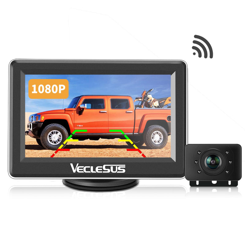 Wireless Backup Camera Systems WM1 high Definition 1080P Night Vision 4.3inches Monitor Wireless Rear View Camera for Cars sedans s-u-vs Pickups Vans