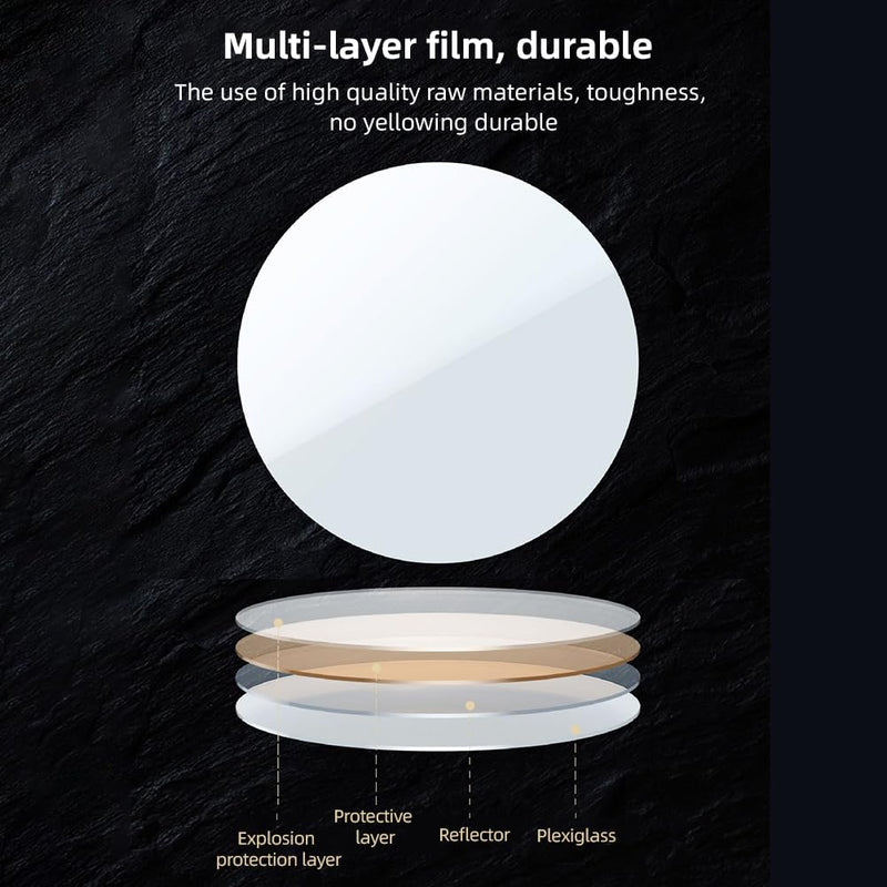 Selfie Mirror Compact Phone Mirror Universal Phone Clip for iPhone 15/14/13/12 Android Samsung Smartphone Selfie Vlog Accessories