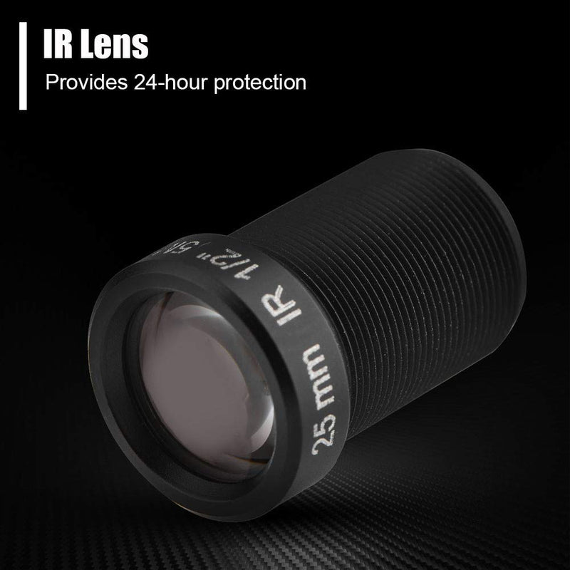 HD CCTV Camera Lens, 5 Million Pixels and 25mm Focal Length Have IR Night Vision Function Universal Compatibility Gives You a 24-Hour Default