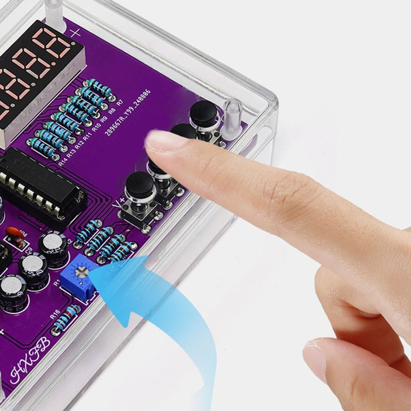 FM Radio Kit Soldering Practice Kits DIY Electronics Soldering Kit Radio Module Receiver Kit 87-108MHz (with Case) With Case