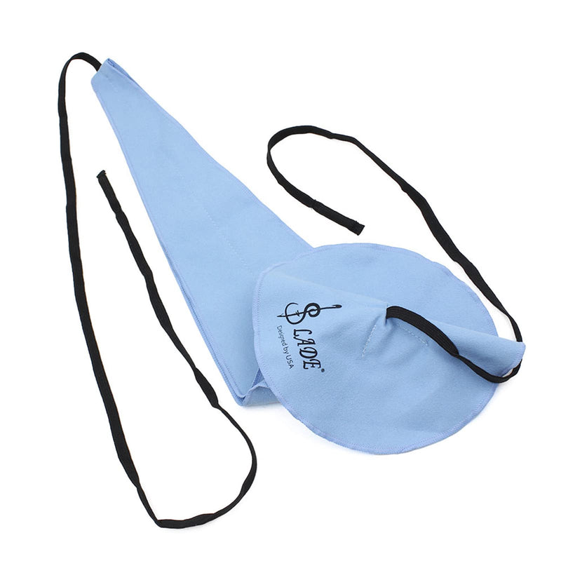 Saxophone Swab Cleaning Cloth Swab for Inside Tube Cleaning Care Tool for Sax/Straight Saxophone Blue