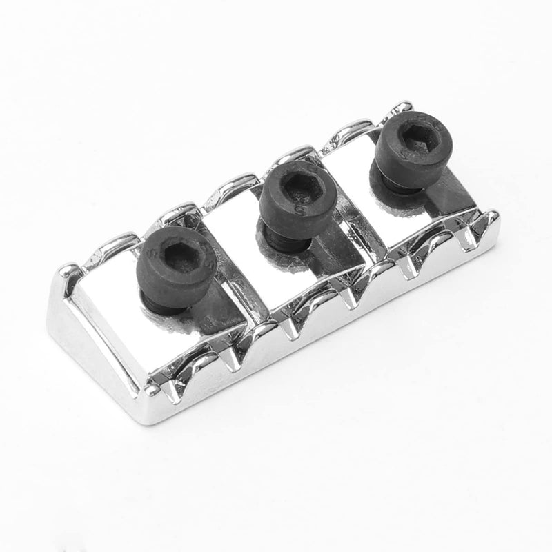 Chrome Electric Guitar Parts Strings Locked Nut 42mm for Floyd Rose Tremolo Bridge Chrome