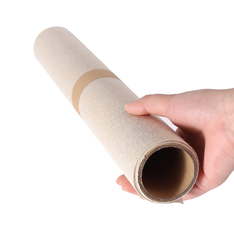 Book Cloth, Natural Linen Surface and Paper Backed, Easy to Use, Strong, 17x29”, for Book Binding, Oatmeal