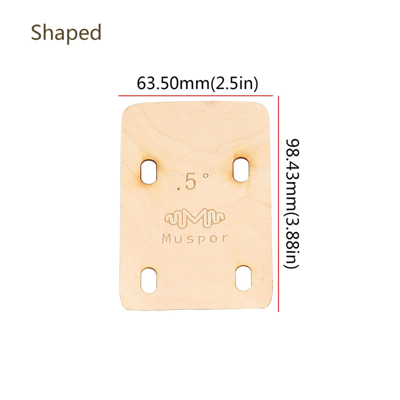 3pcs Guitar Neck Shims Portable Bass Neck Plate Tool Solid Maple Wood Guitar Neck Shim Protection 0.25/0.5/1 Degree Guitar Neck Plate Tool for Guitar Bass Repairment, Shaped