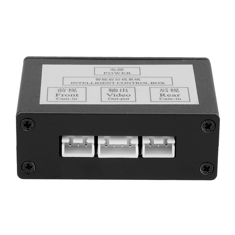 [AUSTRALIA] - Smart Car Parking Camera Converter for Front & Rear View Video Switch Channel Control Box, Automatic Channel Control Box Adapter, Black 