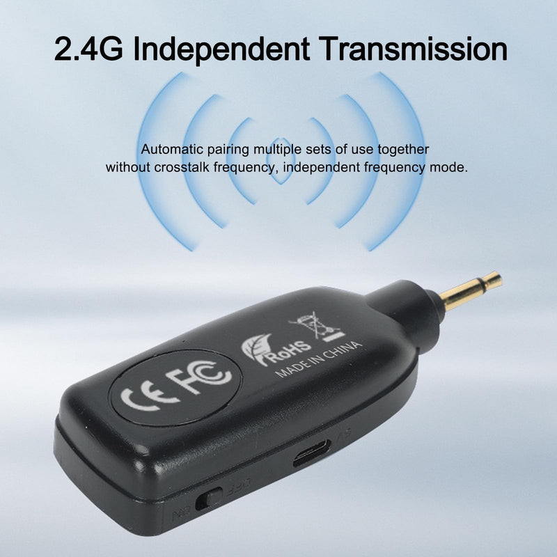 2.4G Dual Wireless Microphone Headset, UHF Wireless Headset Mic and Handheld Mic 2 in 1, 165FT Range, 3.5mm & 6.35mm Jacks, Ideal for Teaching, Fitness, Yoga, PA System, Amplifier, Training (Black) Black