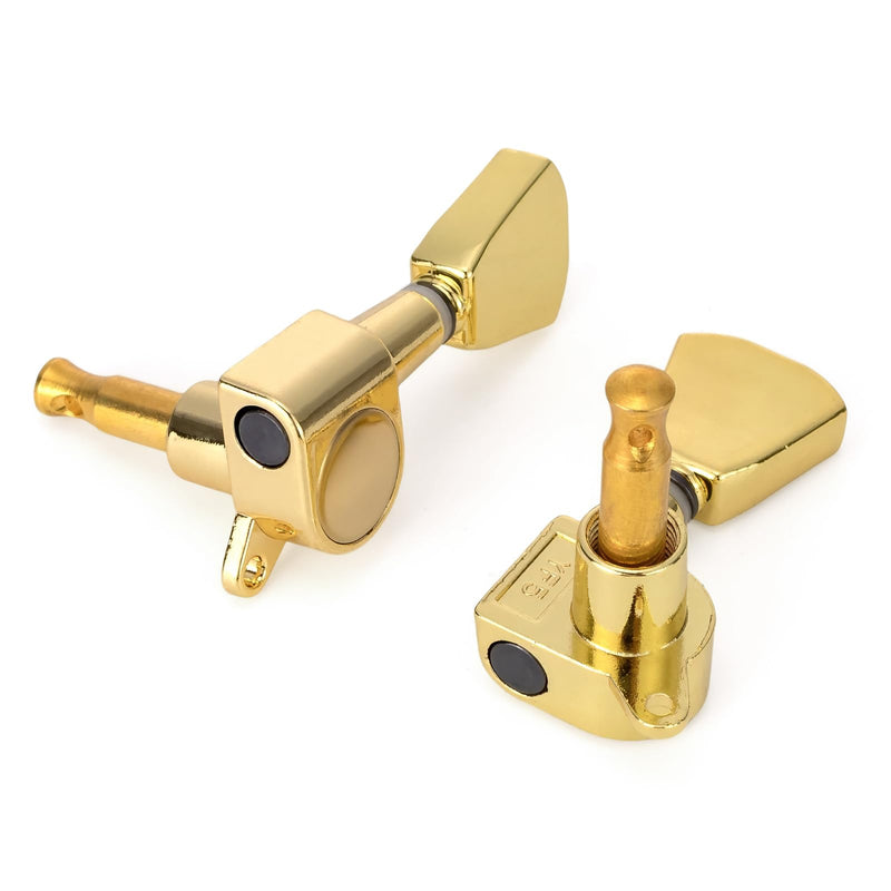 [AUSTRALIA] - Swhmc Gold Guitar Parts Set Saddle Bridge Tune-O-Matic Tailpiece and 3L3R Sealed Gear Tuning Pegs Keys Machine Head for Les Paul Electric Guitar 
