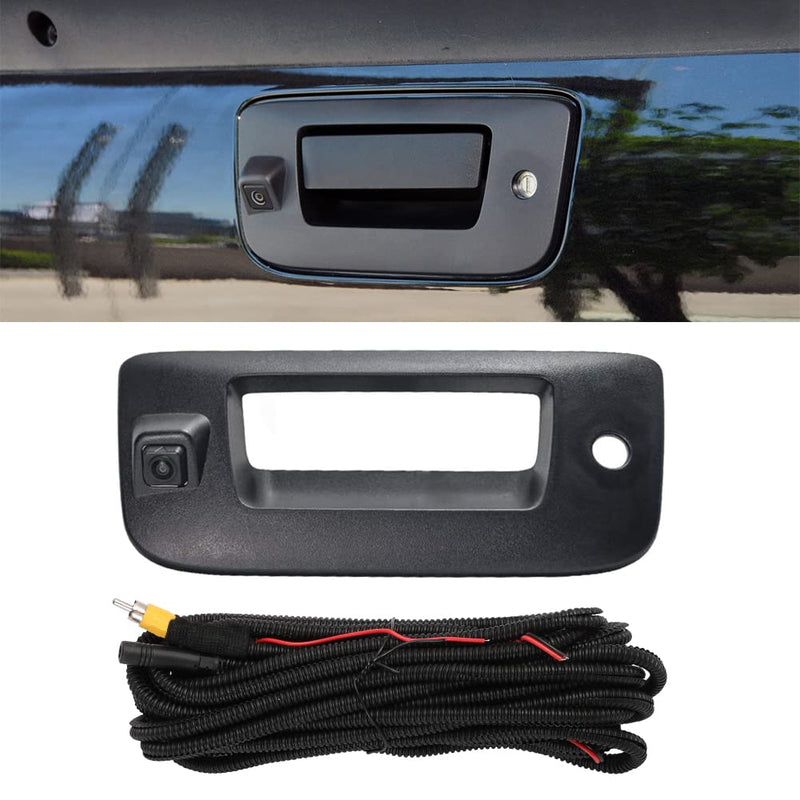 Rear View Camera Backup Back Up Tailgate Door Handle Camera Compatible with Chevy 2007-2013 Silverado 1500 Sierra 1500 2009-2013 Silverado 2500 HD Silverado 3500 HD Sierra 2500 3500 HD