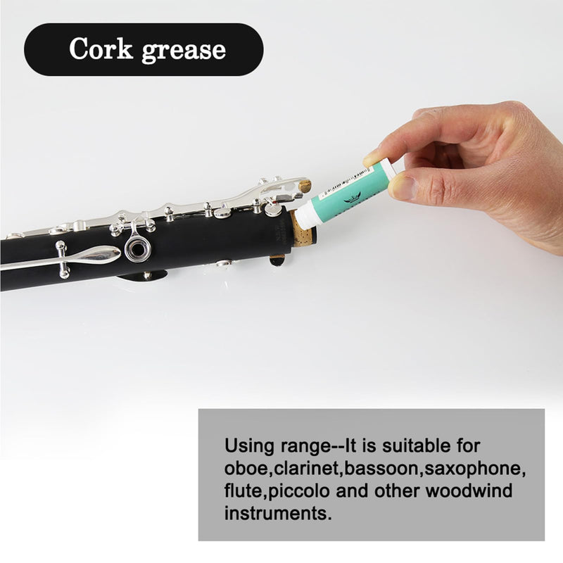 [AUSTRALIA] - Clarinet Cleaning Cleaner Care Maintenance Kit - Clarinet Cleaning Kit: key oil, cork grease, swab, cleaning cloth, thumb rest, mouthpiece brush, screwdriver... 