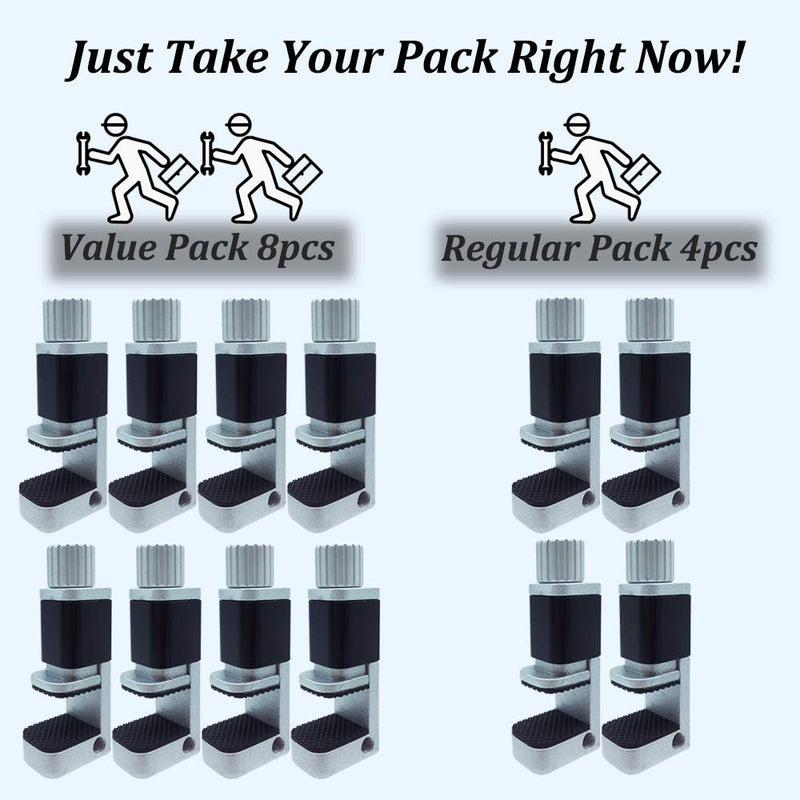 Phone Repair Clamp 4pcs, Adjustable Fastening Clamp Clip, iPhone Clip Holder, Frame Clamp Tool for iPad MacBook Tablet LCD iPhone Screen Replacement, Screen Repair Clamp with Rubber Pad 4pcs Metal Clamps-regular Pack