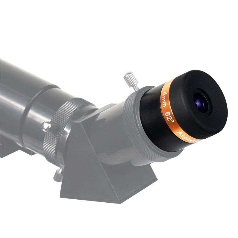 SVBONY Eyepieces 4mm Telescopes Lens Wide Angle 62 Degree Aspheric Eyepiece HD Fully Coated Telescope Accessory for 1.25 inches Astronomic Telescopes