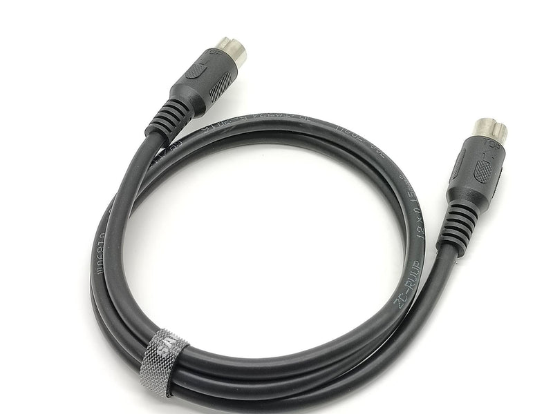 Straight 13-Pin MIDI Cable DIN Extended Cable 1 Meter for Car Cameras (Male to Male) Male to Male