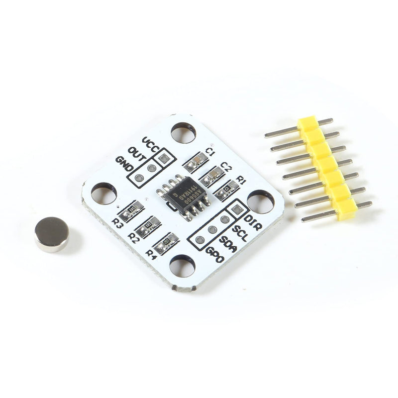 5Pc AS5600 Encoder Magnetic Induction Angle Measuring Sensor Module 12 Bit High Precision with Magnet (5 Pieces) 5 pieces.