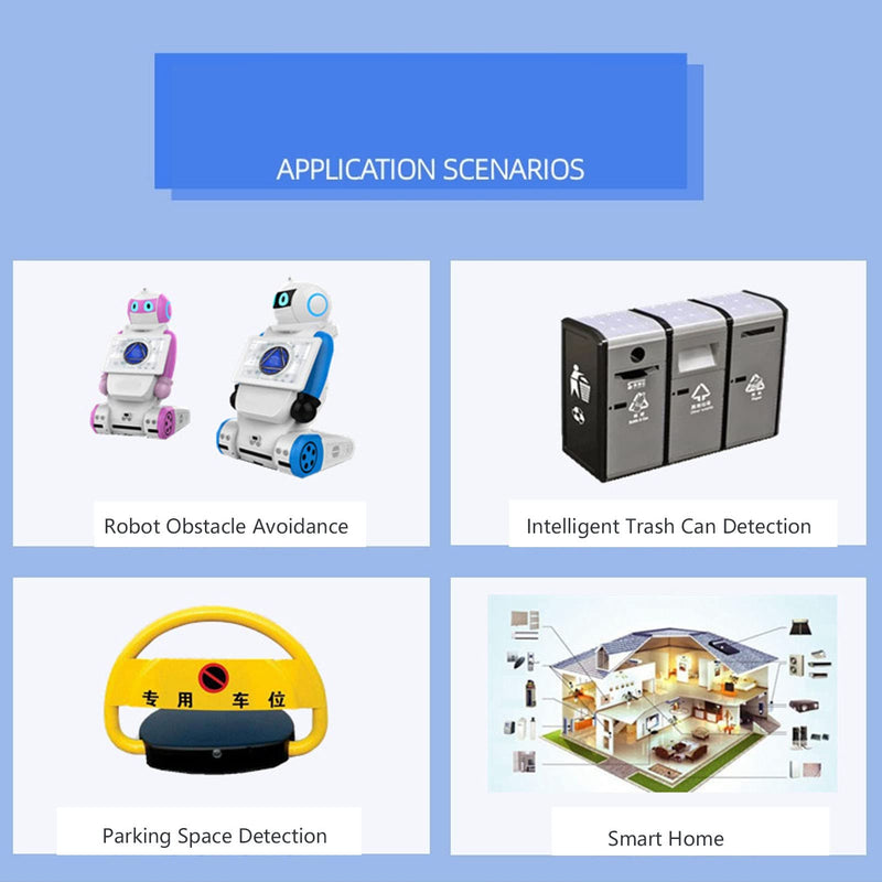 Ultrasonic Distance Sensor DC 3.3 V to 5 V Waterproof Ultrasonic Sensor Parking Occupancy Vehicle Detector UART Automatic 3 to 450 cm