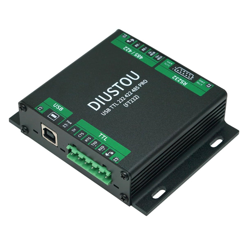 USB to Multi-Serial Port Module - TTL/RS232/RS422/RS485, Extended Interface, in-Module Serial Signal Conversion, Industrial Grade Isolated Metal Shell Adapter