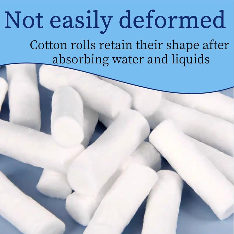 Cotton Rolls, Dental Cotton Rolls, Dental Cotton Rolls, Cotton Rolls for Dentist, Dental Cotton Rolls, Highly Absorbent Cotton Ball, Nose Plug, Cotton Ball for Children, Adults, Nosebleeds Kit