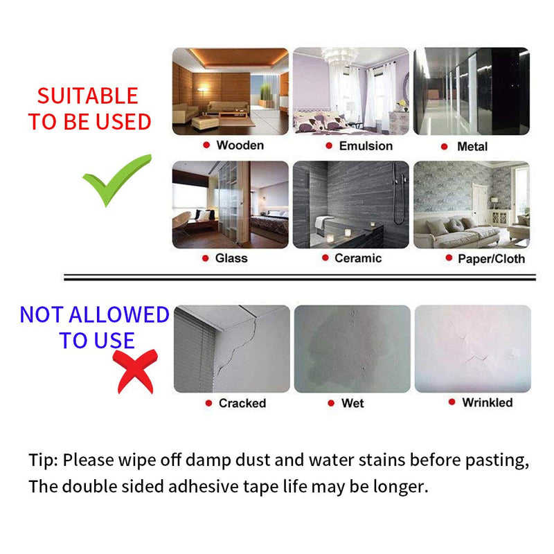 Double Sided Adhesive Tape Kaisiking 5mm / 10mm x 25M Heat Resistant High Adhesion Transparent Acrylic Tape, LCD Screen Repair Sticker for Cell Phone Touch Screen Repair 2pcs (5mm+10mm)